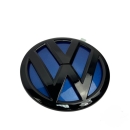 VW T5 / T6 / 6.1 / Caddy Emblem Heck in ravennablau - schwarz glänzend hinten